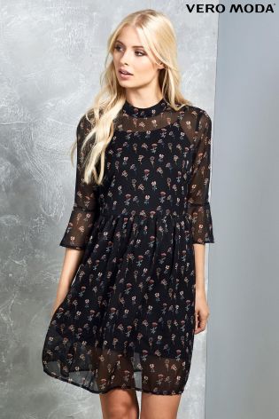 Vero Moda High Neck Swing Dress